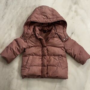 GAP Blush Pink Puffer Jacket